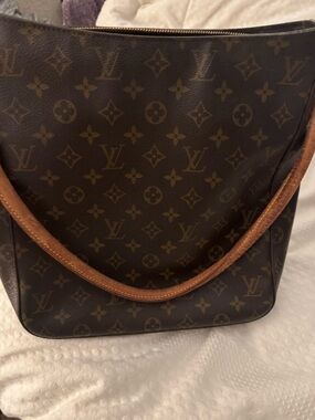 Louis Vuitton Monogram Canvas Hobo Bag in Brown and Tan